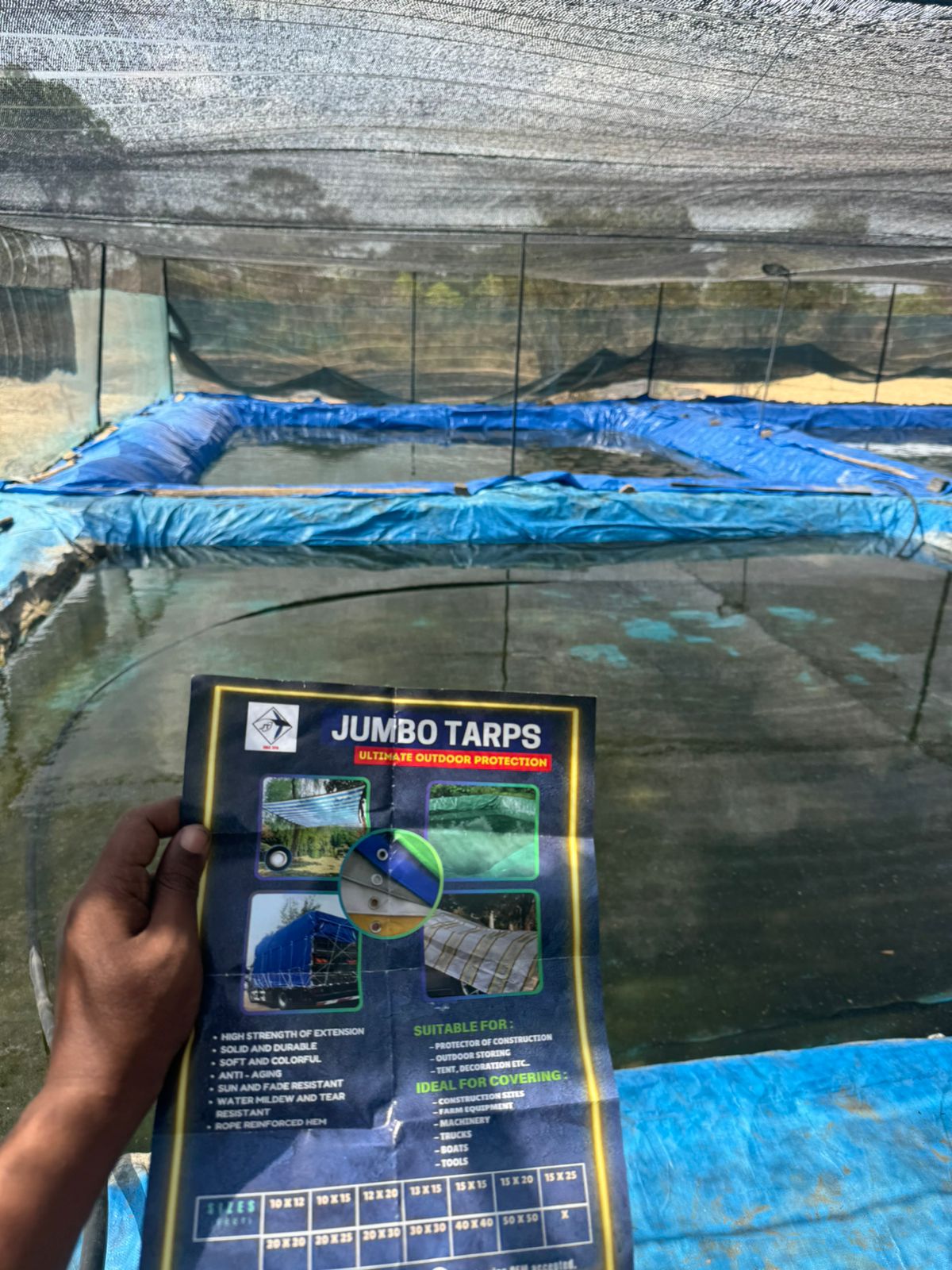 Jumbo Tarps industrial tarpaulin project view